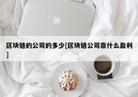 区块链的公司的多少[区块链公司靠什么盈利]