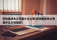 区块链资本公司是什么公司[区块链资本公司是什么公司类型]